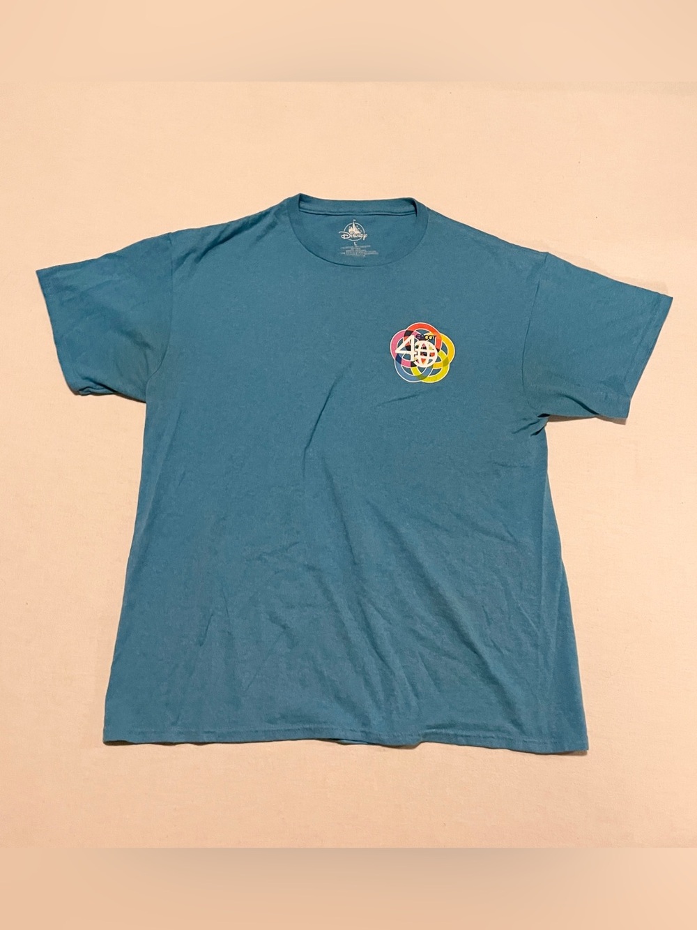 Disney Parks EPCOT 40th Anniversary T-Shirt L Figment Imagination Blue